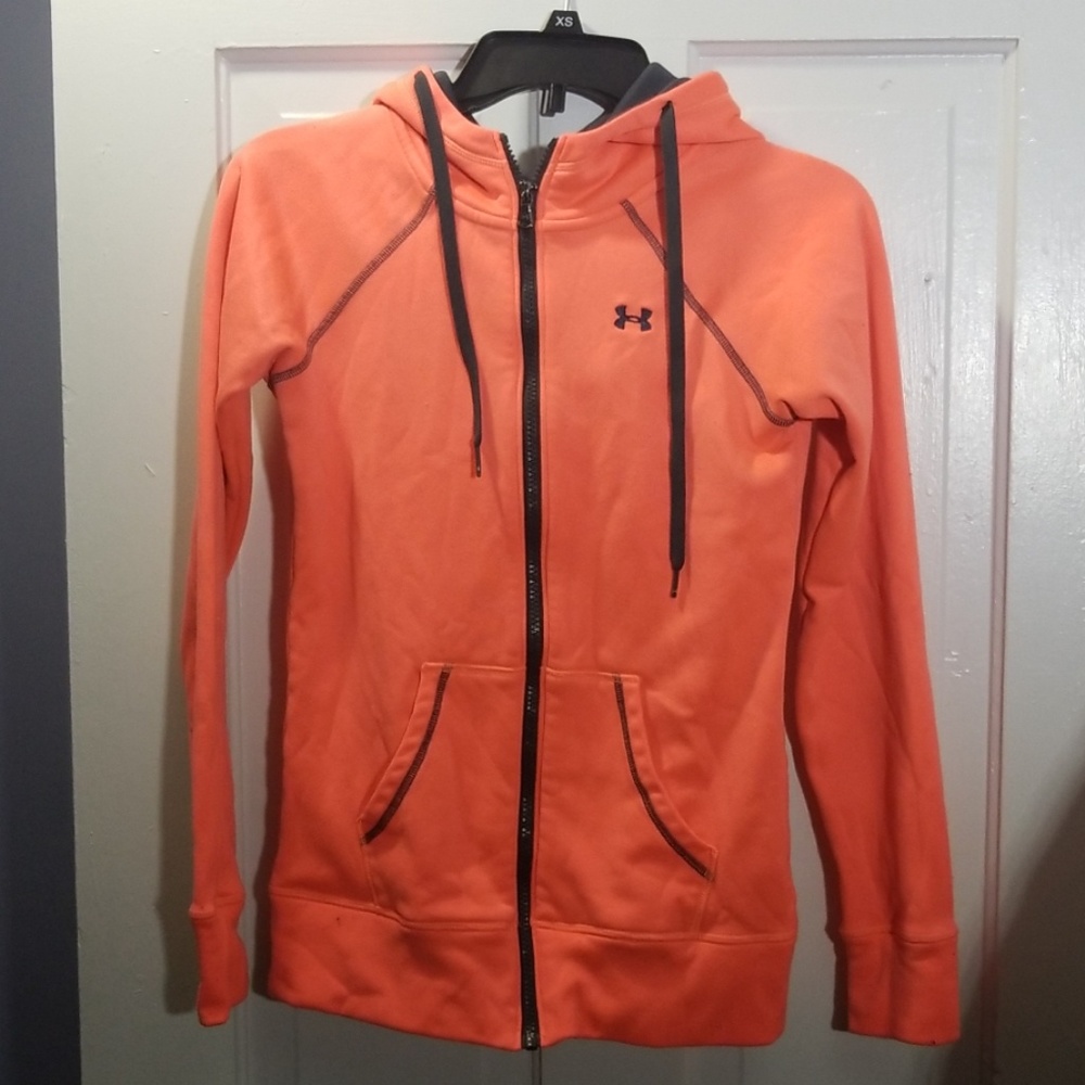 Under Armour coral zip up